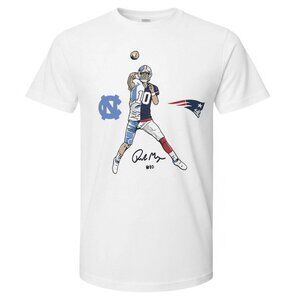 UNC Football Drake Maye Pro Pose Legend Shirt 159